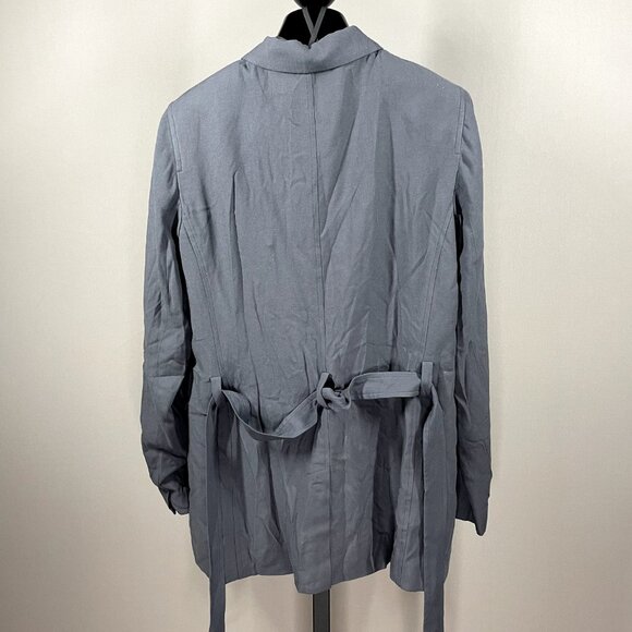 NEW Banana Republic Blazer Jacket Womens 10 gray classic preppy - Picture 7 of 9